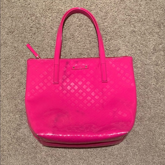 Kate Spade hot pink shoulder purse - Picture 5 of 6